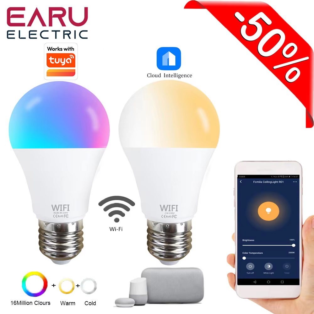 Smart Light Switch Wifi - 15W ハイパワー Tuya WiFi スマート LED