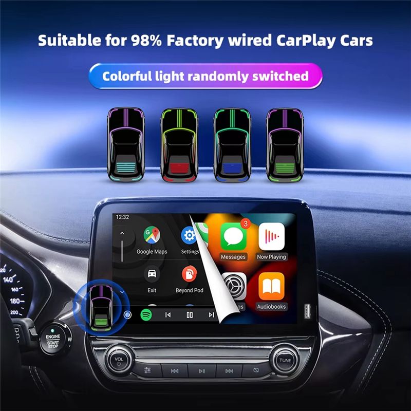 Wifi Smart Plug - ワイヤレス Carplay アダプター Android Auto スマート