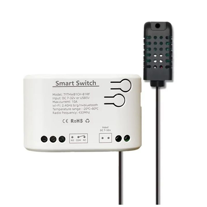 Wifi Thermostat - A01F-Tuya スマートライフ Wi-Fi スイッチ リレー 温度・湿度モニタリング