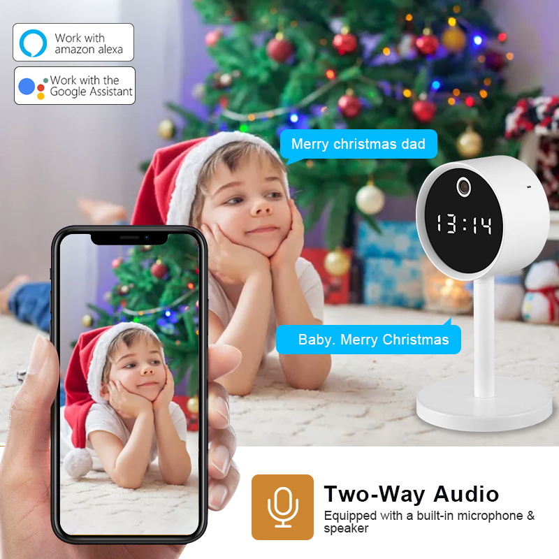 Wifi Smart Plug - インテリジェントナイトビジョンベビーモニター,プラグなし,wifiモニター,携帯電話,リモートインターホン,新品