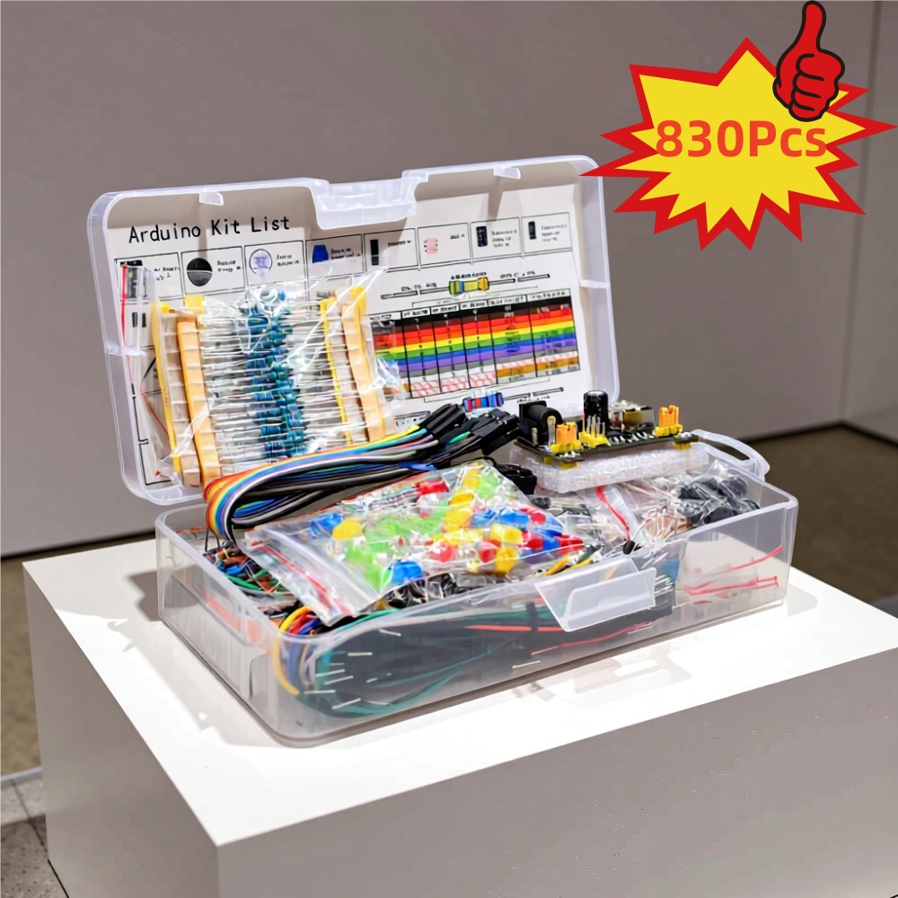 Esp32 Smart Home Kit - 電子部品 電解コンデンサ 抵抗 LED 830穴ブレッドボードキット MB-102