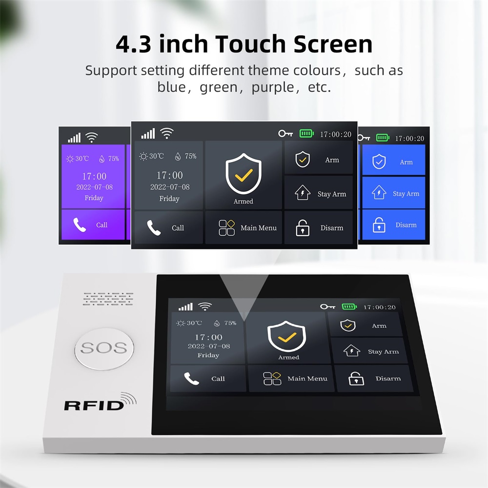2.4G WIFIスマートGSMアラームシステム、TUYAス - Smart Home Automation Kit のレビューと価格