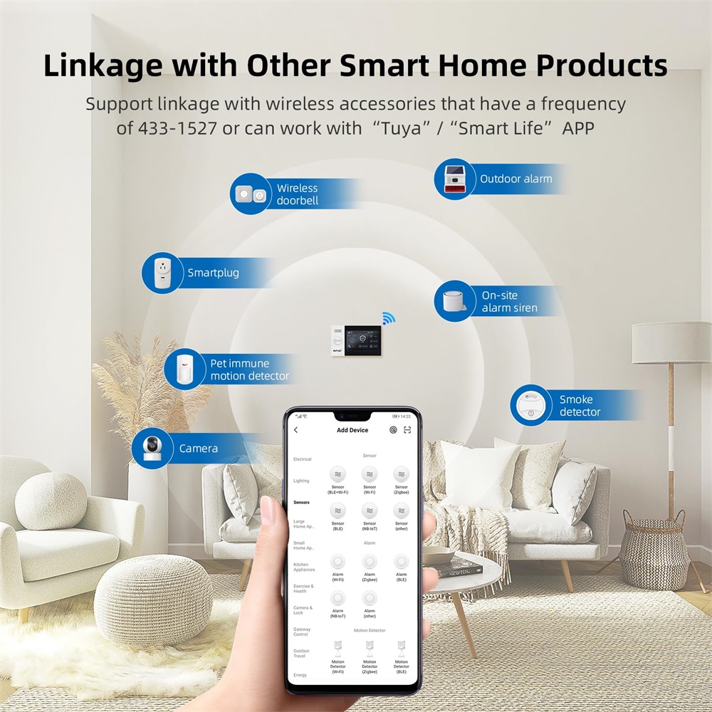 2.4G WIFIスマートGSMアラームシステム、TUYAス - Smart Home Automation Kit のレビューと価格