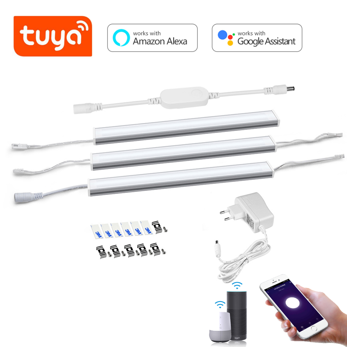 スマートTuya WifiアルミバーLED照明キット、キャビ - Smart Light Switch Wifi のレビューと価格