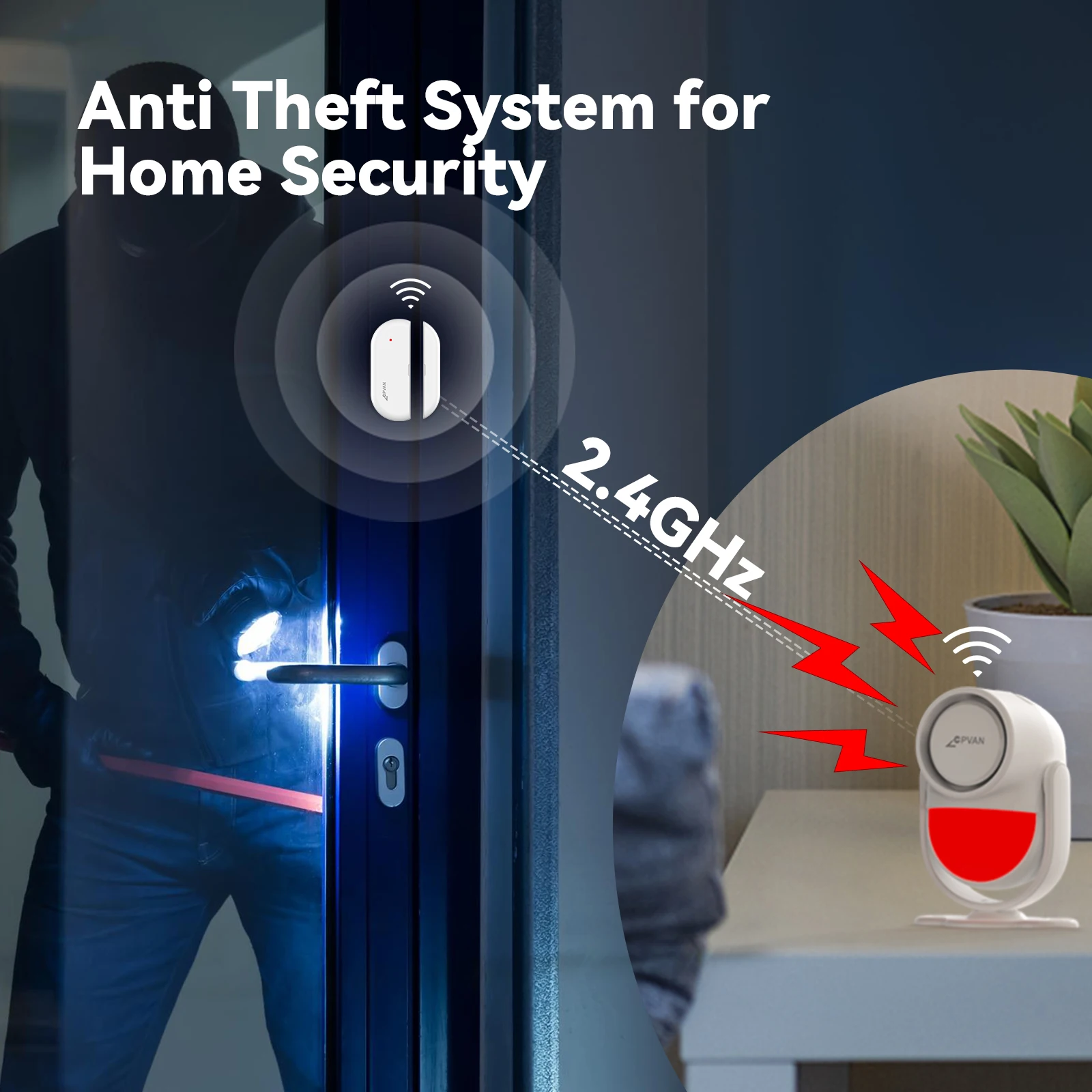 CPVAN ワイヤレス WIFI 2.4G スマートホーム警 - Smart Home Automation Kit のレビューと価格