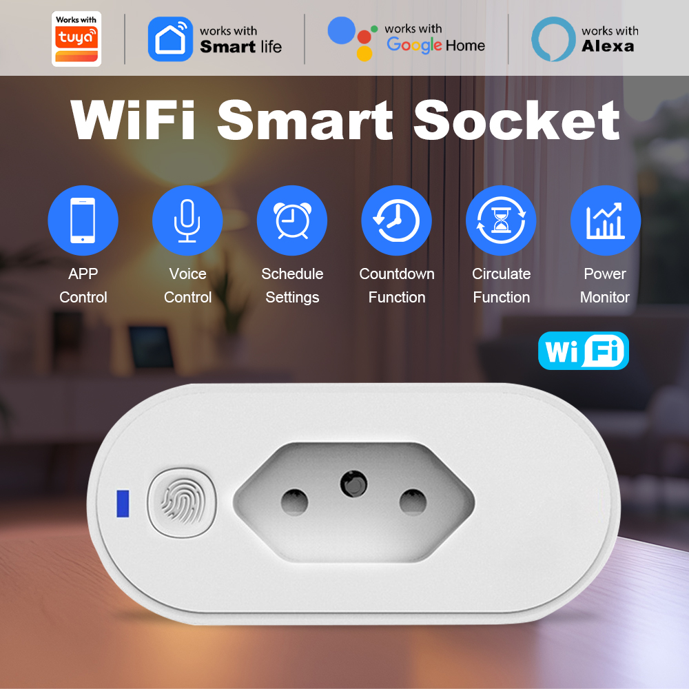 ブラジル製 Wi-Fi スマートプラグ 16A。アプリによる - Wifi Smart Plug のレビューと価格
