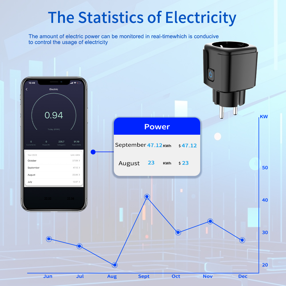 Tuya スマートソケット WiFi リモートコントロール  - Wifi Smart Plug のレビューと価格