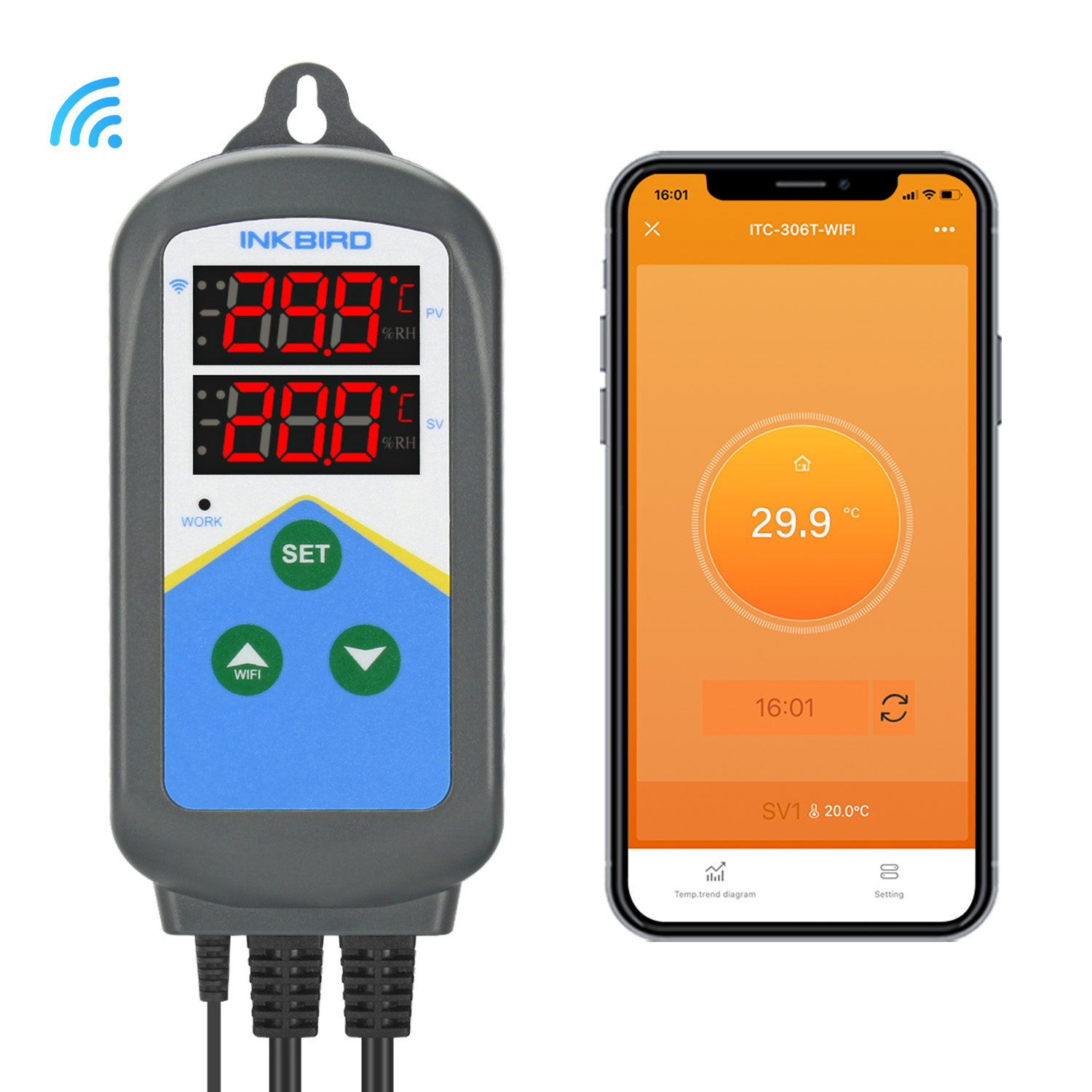 Inkbird-WiFiサーモスタットITC-306T-WI - Wifi Thermostat のレビューと価格