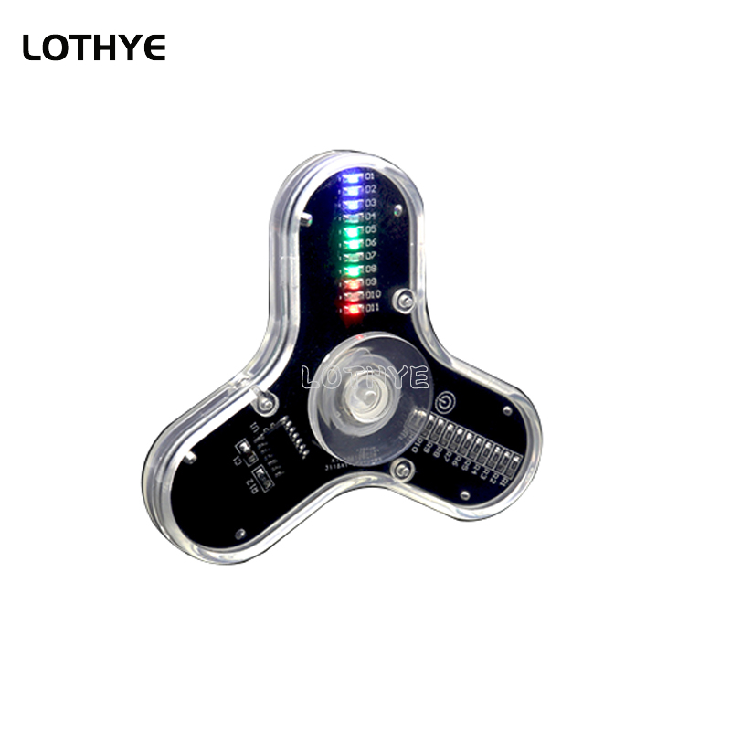 LEDフィジェットスピナーキット,ジャイロライト,日曜大工部 - Electronics Project Kit のレビューと価格