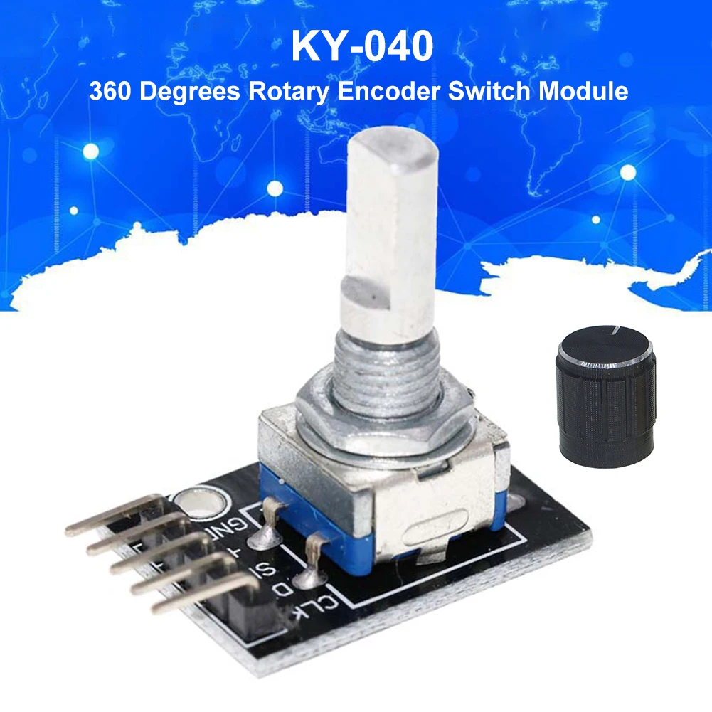 1-8 個 KY-040 360 度ロータリーエンコーダモジ - Sensor Kit Arduino のレビューと価格