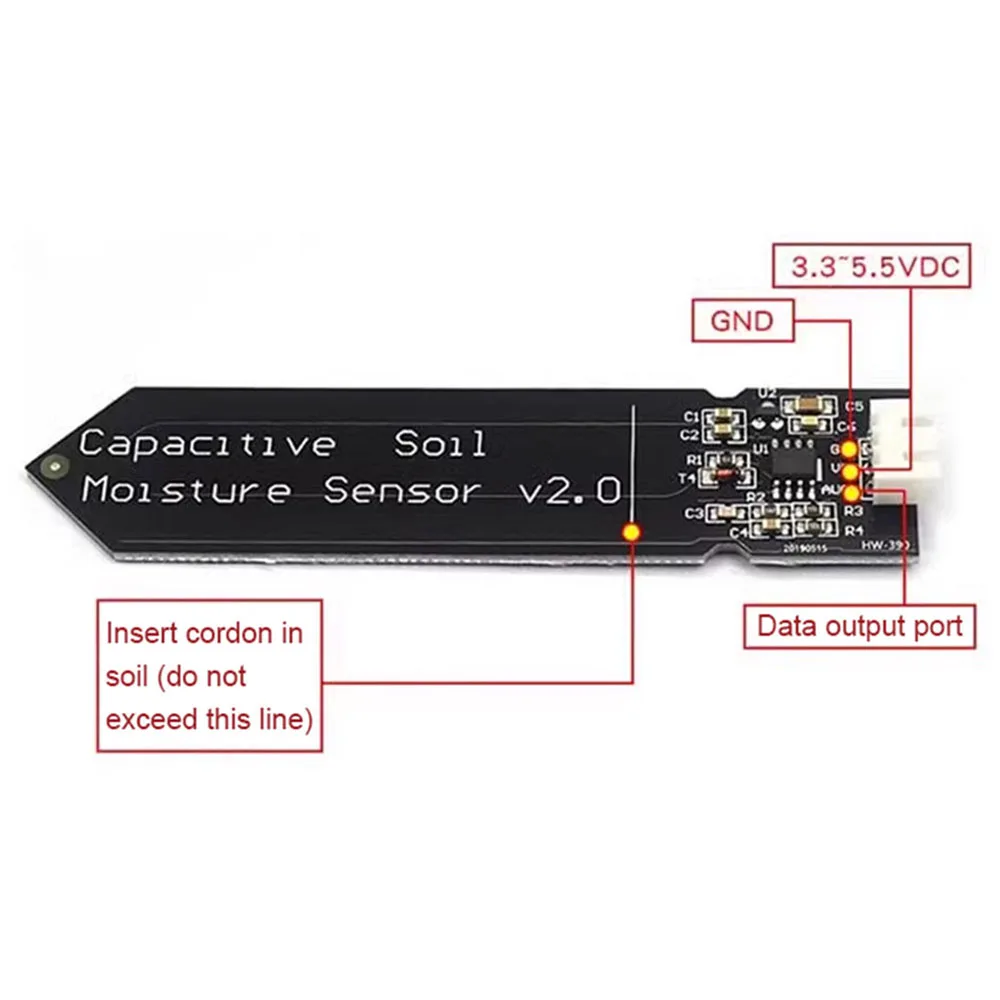 5/10 個の容量性土壌水分センサーモジュール 3.3V-5 - Sensor Kit Arduino のレビューと価格