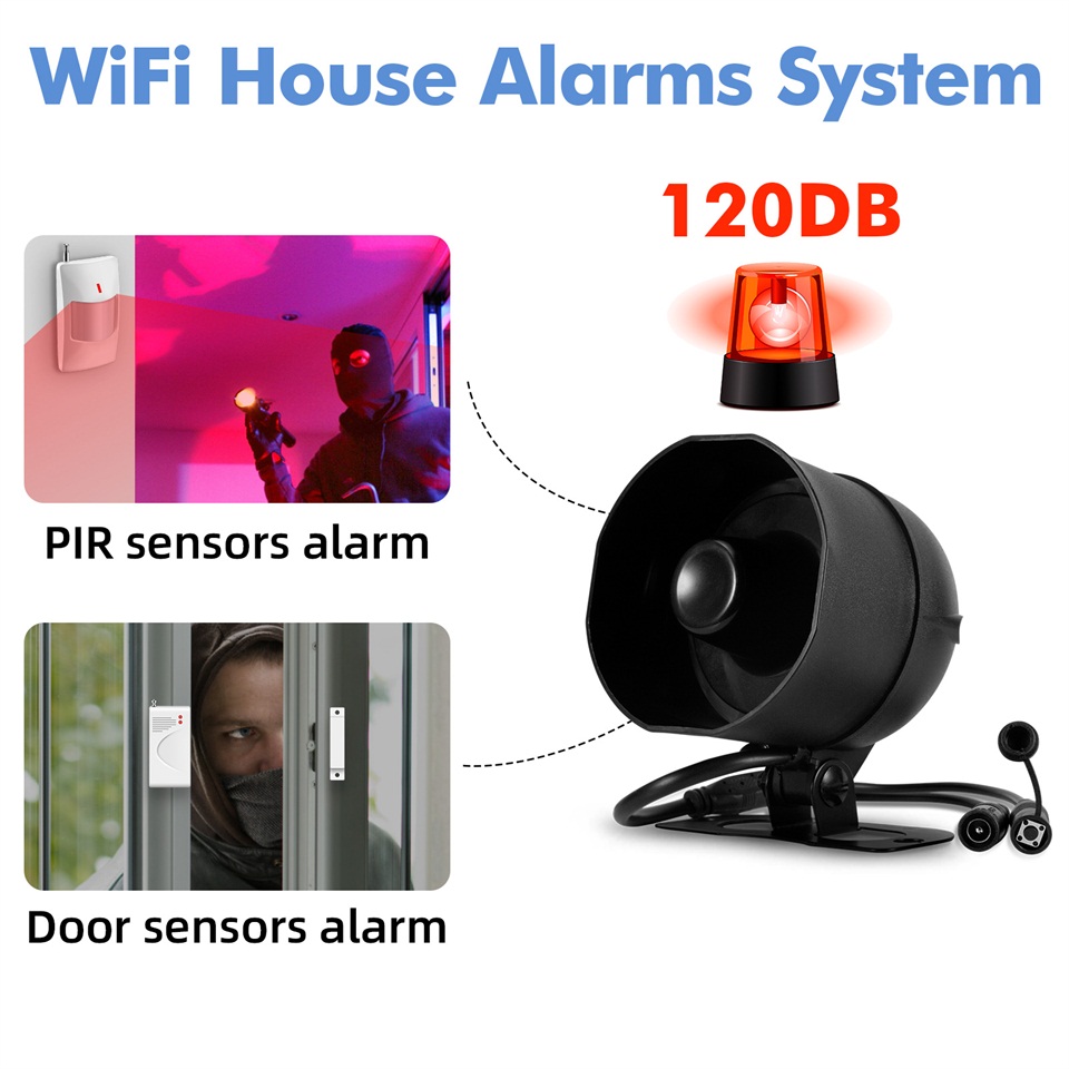 KERUI 120db サイレン警報システム WiFi Tu - Smart Home Automation Kit のレビューと価格