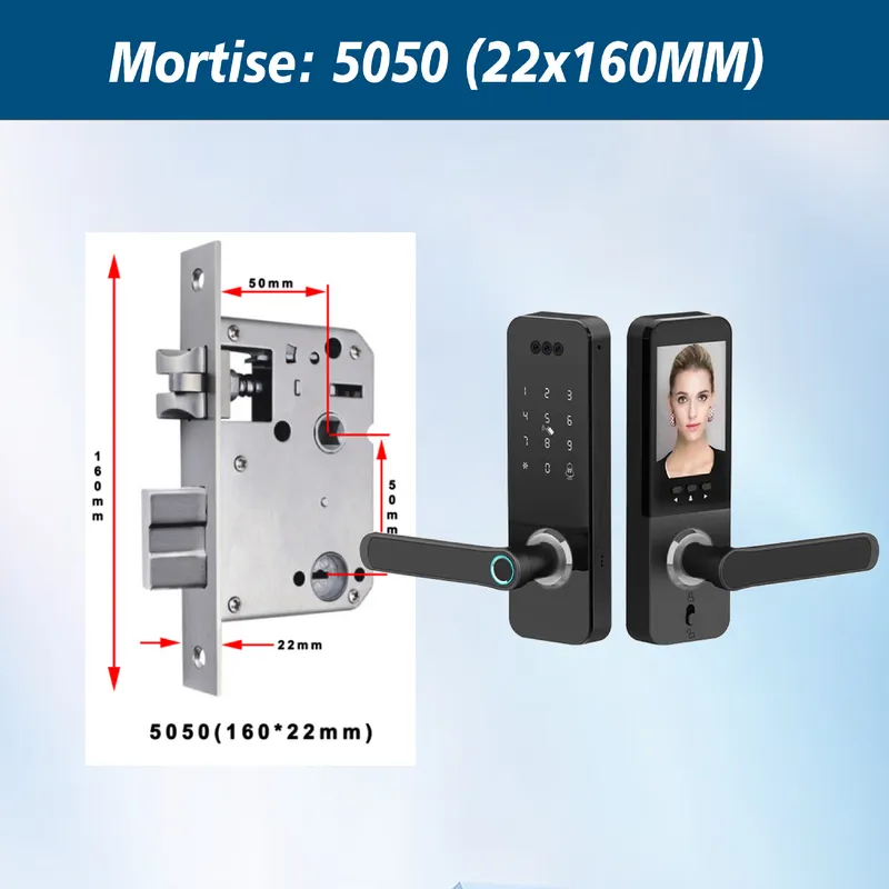 家庭用顔認識ロック、猫目型、パスワード入力、電子式、多言語対 - Smart Door Lock Wifi のレビューと価格