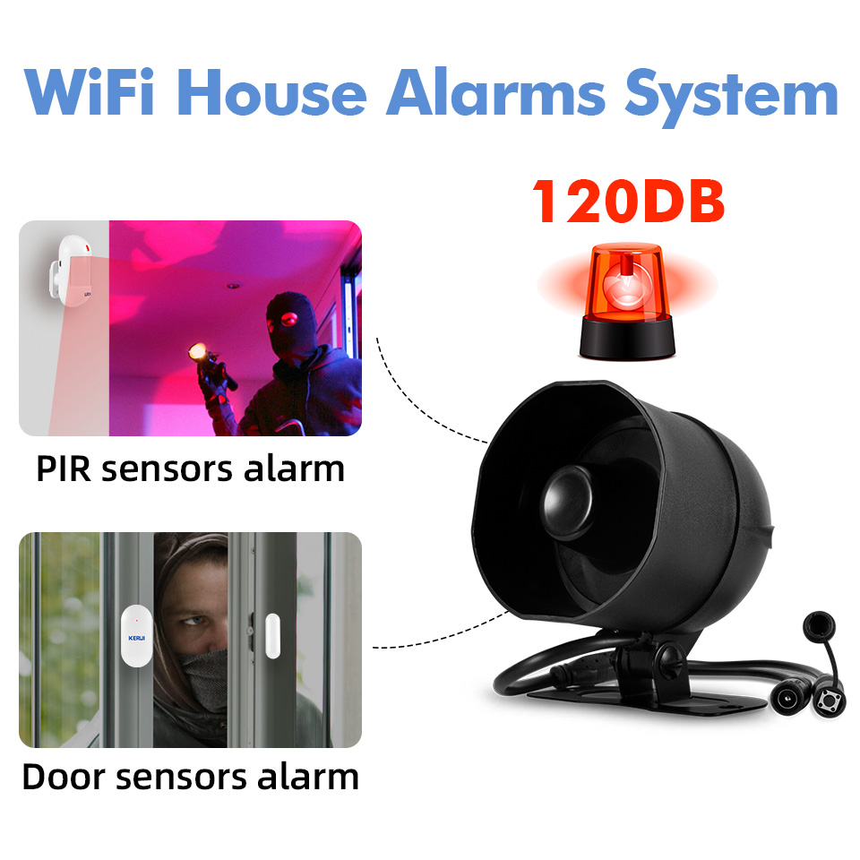 Fuers-ワイヤレス大音量アラーム,Wi-Fi,120db - Smart Home Automation Kit のレビューと価格