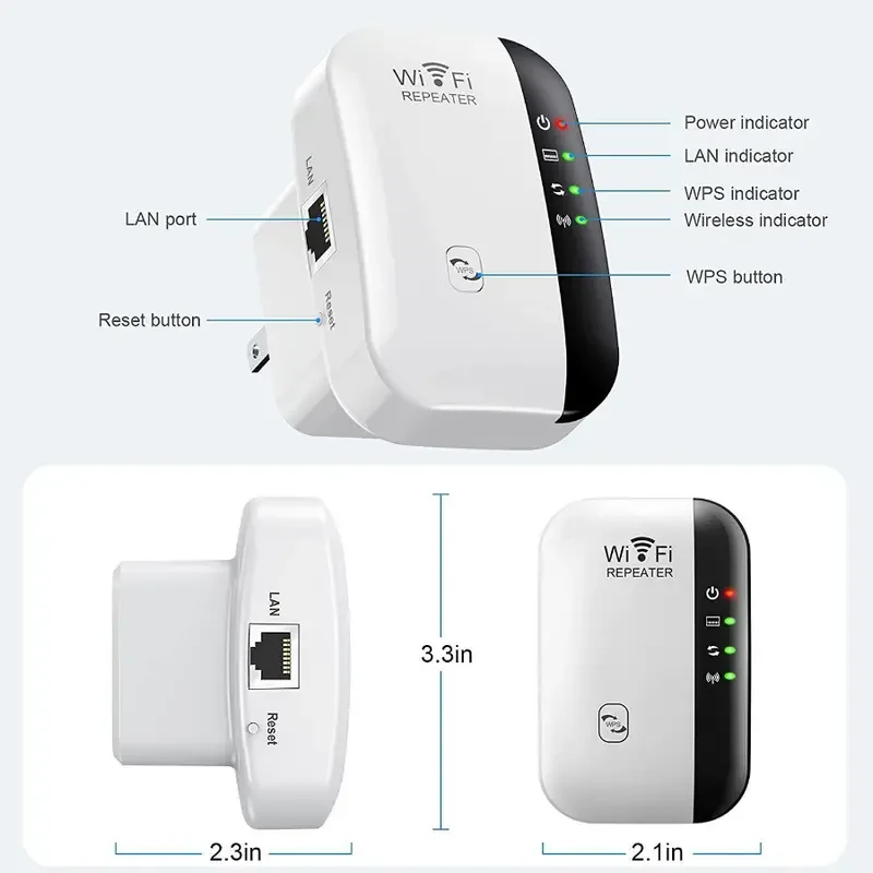 300Mbps WiFiリピーター ワイヤレス信号拡張器＆ネ - Wifi Smart Plug のレビューと価格