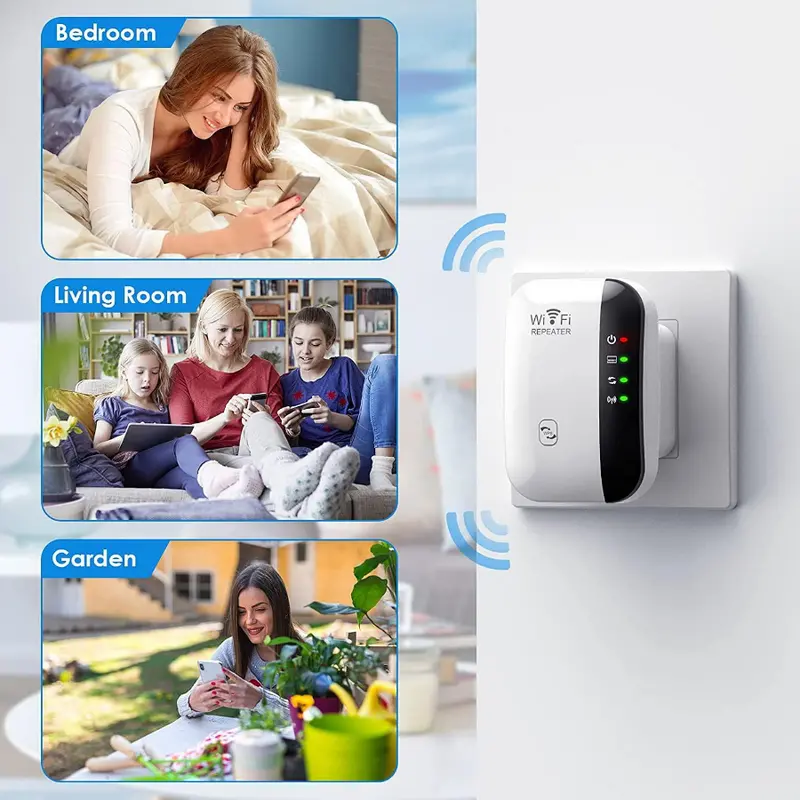 300Mbps WiFiリピーター ワイヤレス信号拡張器＆ネ - Wifi Smart Plug のレビューと価格