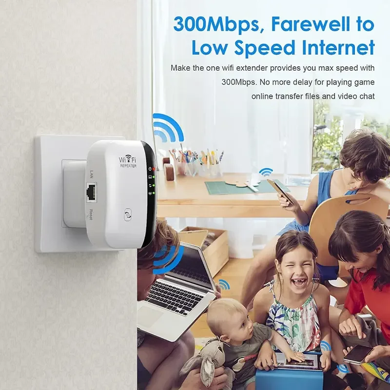 300Mbps WiFiリピーター ワイヤレス信号拡張器＆ネ - Wifi Smart Plug のレビューと価格